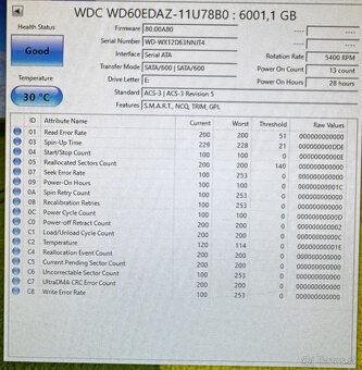 WD 6TB – 3,5" HDD, 256 MB cache - 2