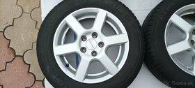 Sada alu diskov 5x100 pneu.MICHELIN 185/60R14 letne SKODA - 2