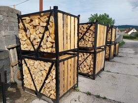 Ukladané bukové palivové drevo - 2