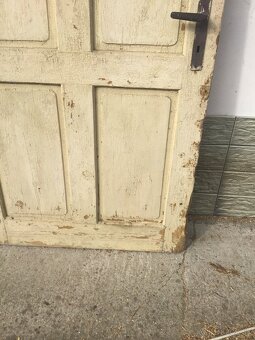 STARé DVERE 97CM   PLNé AJ SO SKLOM - 2