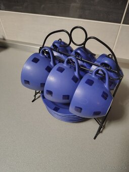 Šálky na kávu/čaj modré - 2