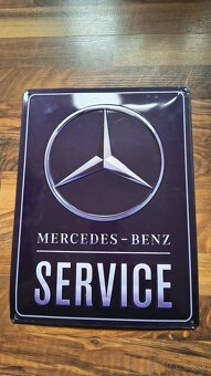 Predám ozdobné kovové tabule Mercedes a Volkswagen - 2