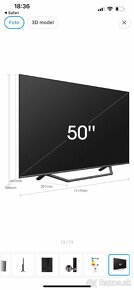 TV Hisense 50” smart QLED - 2