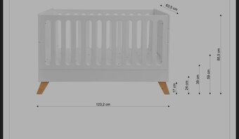 Detská postielka HOPPA 60x120 aj s matracom - 2