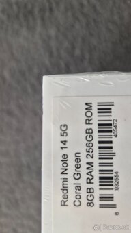 Xiaomi Redmi Note 14 5G 8GB/256GB Coral Green - 2