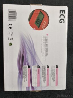 Kuchynská váha ECG 117 slim red - 2