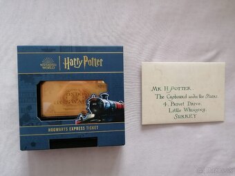 zlato striebro minca proof Harry Potter zlatý lístok - 2