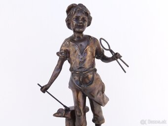 Bronzová Socha - Kováč - sign. Rancoulet - 2