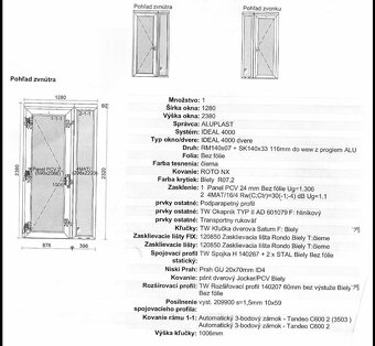 Predám vchodové plastové dvere - 2
