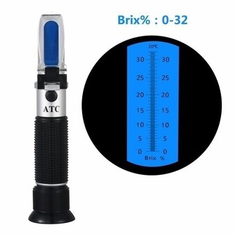 Refraktomer na kvas 0-32% (cukromer) v boxe - 2