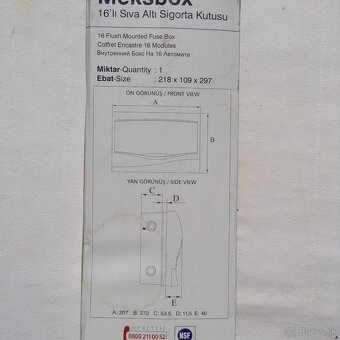 Elektrorozvodná krabica. - 2