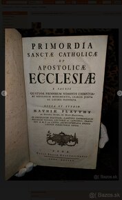 Stara velka kniha Primordia od Platthy Budae 1790 - 2