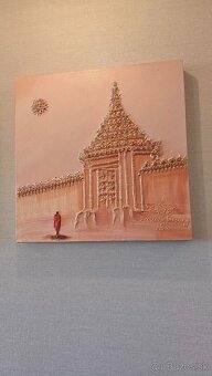 originálna olejomaľba (Bangkok) - 2