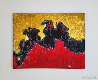 Ručne maľovaný obraz 130cm x 100cm - 2