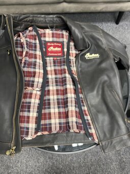 Pánska kožená bunda Indian s vestou classic veľ. M - 2