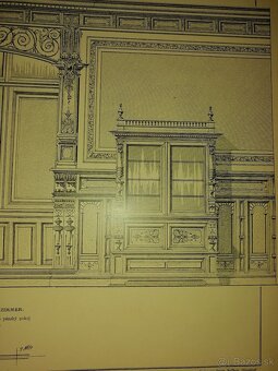 Staré návrhy interiérov. - 2