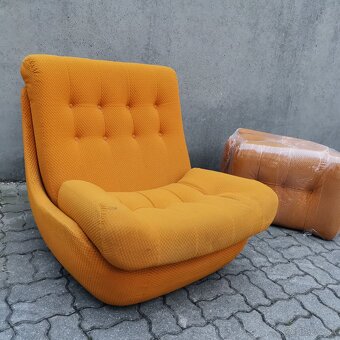 Legendarne Retro kreslo Atlantis + 3 vankuse Vintage - 2