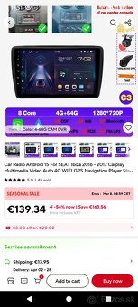 Autorádio Seat Ibiza Mk4 2016-2017 - 2