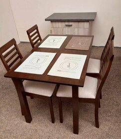 Predám nepoužívaný jedálenský stôl so stoličkami - 2