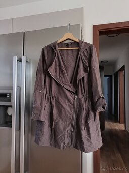 H&M hnedá prechodná dámska bunda-parka L - 2