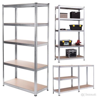 Pozink. regále 180x90x40 a 200x100x50 cm – 18 eur - 2