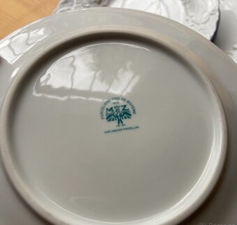 7 dielna nová porcelánová koláčová súprava husi - 2