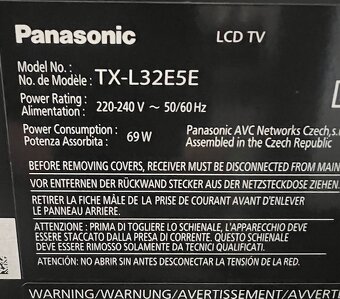 Predám LCD TV Panasonic TX-L32E5E - 2
