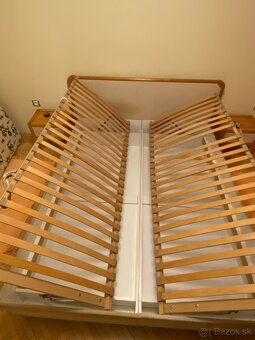 Manželská posteľ s matracmi a roštom - 2