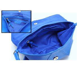 Dámska kabelka listová modrá - 2