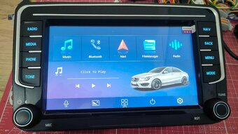 2DIN Autorádio CARPLAY Skoda VW USB+Navi - 2