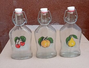 Veci zo skla, retro šunkovar, retro lampička. - 2