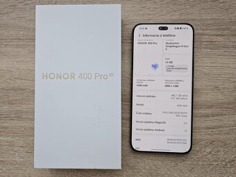 HONOR 400 PRO 5G 12GB/512GB,lunar grey,novy,kryt,sklo,zaruka - 2