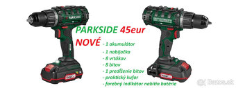 Aku vŕtací skrutkovač Parkside, Záložky, Voucher, Obaly - 2