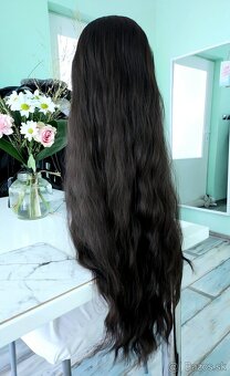 Extra dlhá čierna parochňa - 2