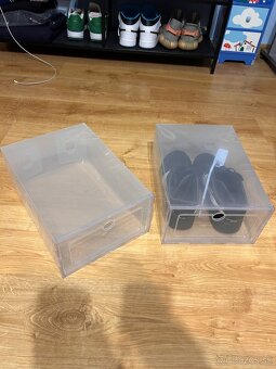 Priesvitné krabičky na topánky tenisky - 2