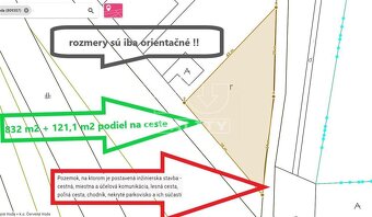 Slnečný pozemok, Červená Voda, 832 m2 + 121,1 m2 - 2