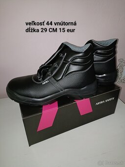 Pracovná obuv veľkosť 44 . 2 x - 2
