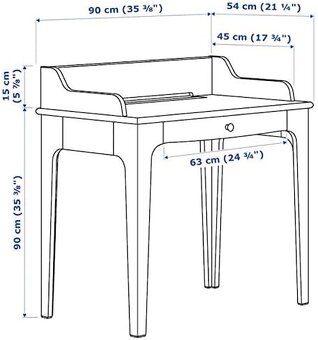 Detský študentský stôl vrátane kresla set - 2