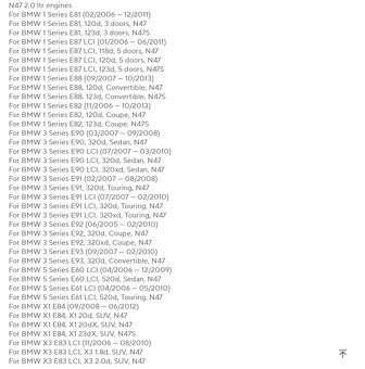 Záslepka do sania BMW N47 - 2