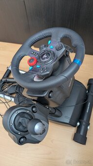 Logitech G29 Driving Force + riadiaca páka+ wheel stand pro - 2