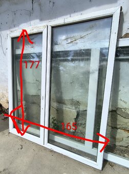 Predám plastové okno V177xD165cm - 2