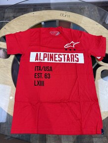 Alpinestars tričko Valiant tee red - 2