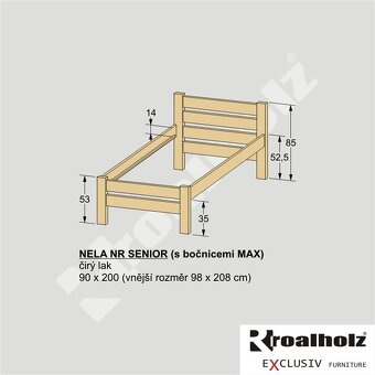 Zvýšená polohovateľná posteľ pre seniorov a dlhodobo chorých - 2