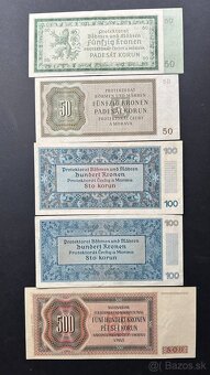 Bankovky Protektorát Neperforované aUnc/ XF - 2