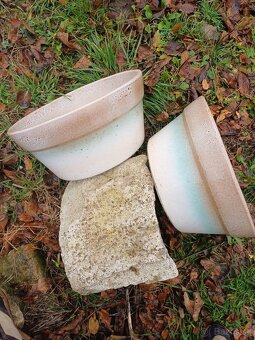 2 Keramické kvetináče - 2