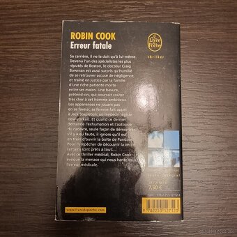 3x Robin Cook (francúzsky) - 2