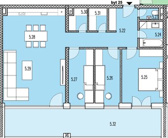 MODERNÝ 4 IZBOVÝ BYT S TERASOU - 2