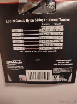 Struny na klasickú gitaru Daddario EJ27N - 2