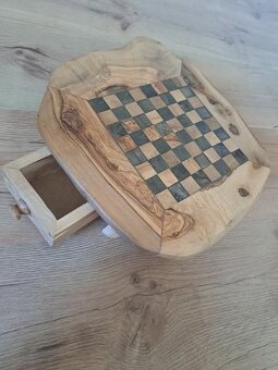 Šach z olivového dreva - 2