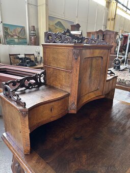 starožitný písaci stolík s nadstavbou - 2